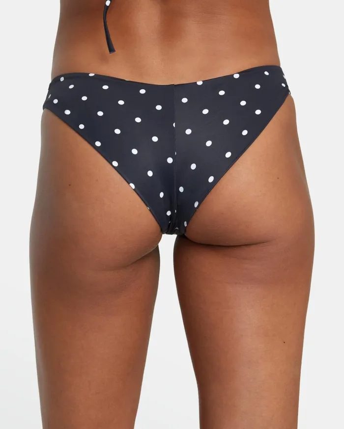 RVCA Bikini Bottoms LowRise Cheeky Hipster Bikini Bottom Blackwhite 8211 Women RVCA Bikini Bottoms LowRise Cheeky Hipster Bikini Bottom Blackwhite 8211 Women