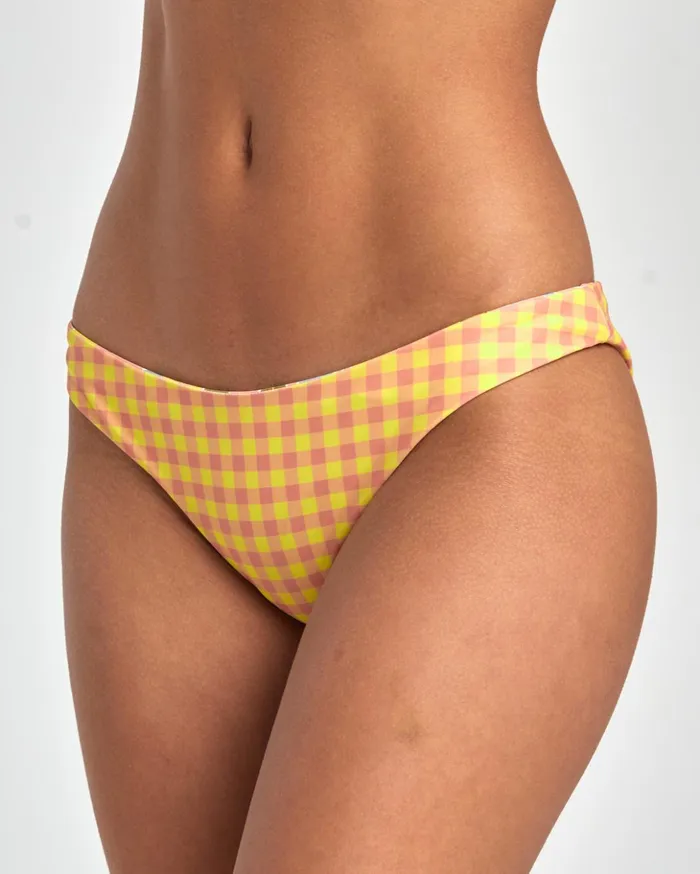 RVCA Bikini Bottoms Sunkissed Reversible Medium Bikini Bottoms Lilikoi 8211 Women