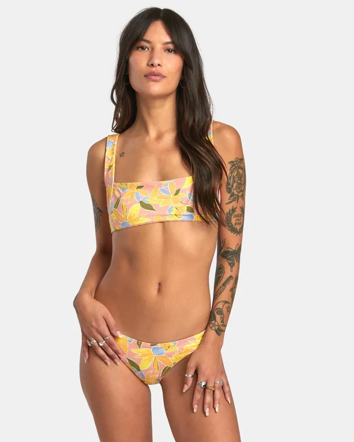 RVCA Bikini Bottoms Sunkissed Reversible Medium Bikini Bottoms Lilikoi 8211 Women