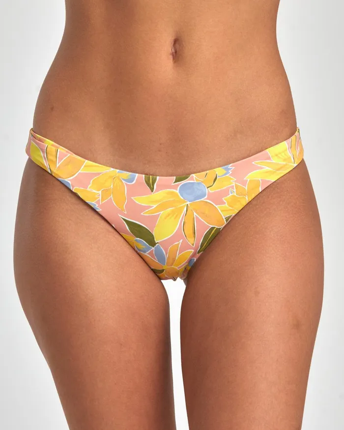 RVCA Bikini Bottoms Sunkissed Reversible Medium Bikini Bottoms Lilikoi 8211 Women