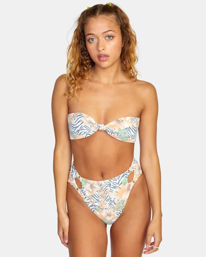 RVCA Bikini Tops Bazaar Bandeau Bikini Top Multi 8211 Women