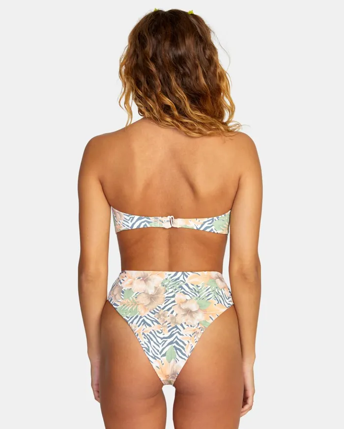RVCA Bikini Tops Bazaar Bandeau Bikini Top Multi 8211 Women