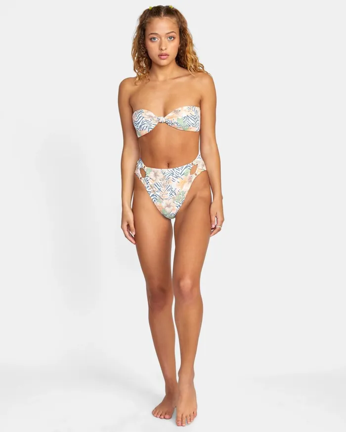 RVCA Bikini Tops Bazaar Bandeau Bikini Top Multi 8211 Women