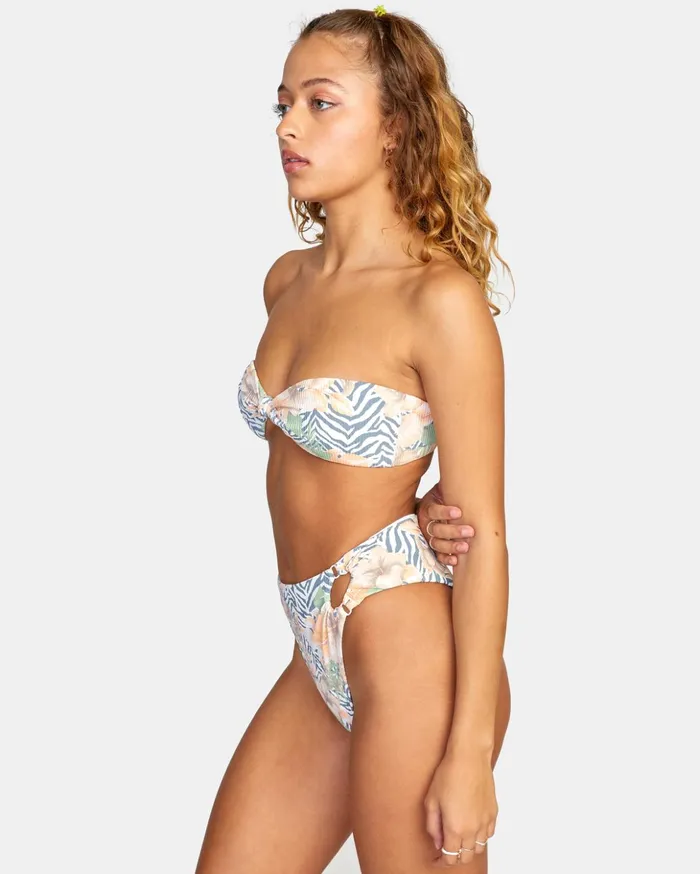 RVCA Bikini Tops Bazaar Bandeau Bikini Top Multi 8211 Women