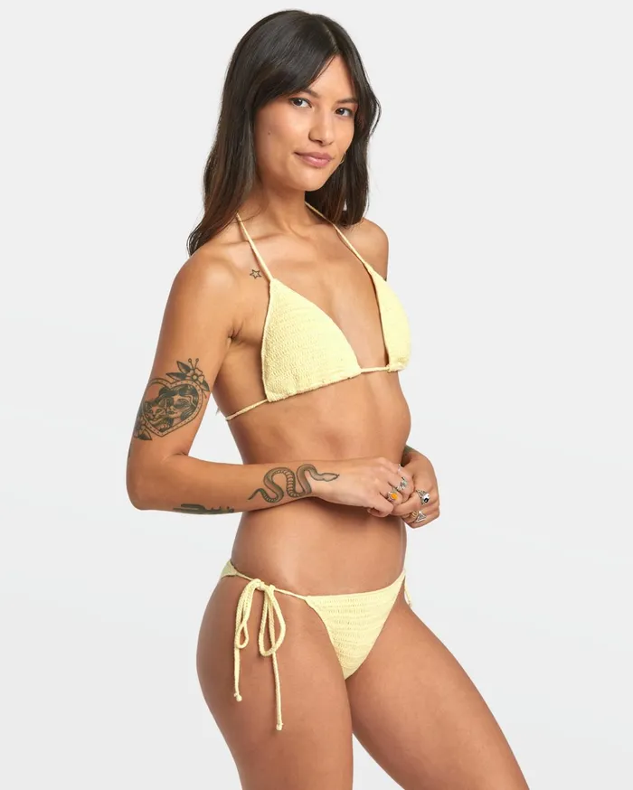 RVCA Bikini Tops Glory Triangle Bikini Top Lemon 8211 Women