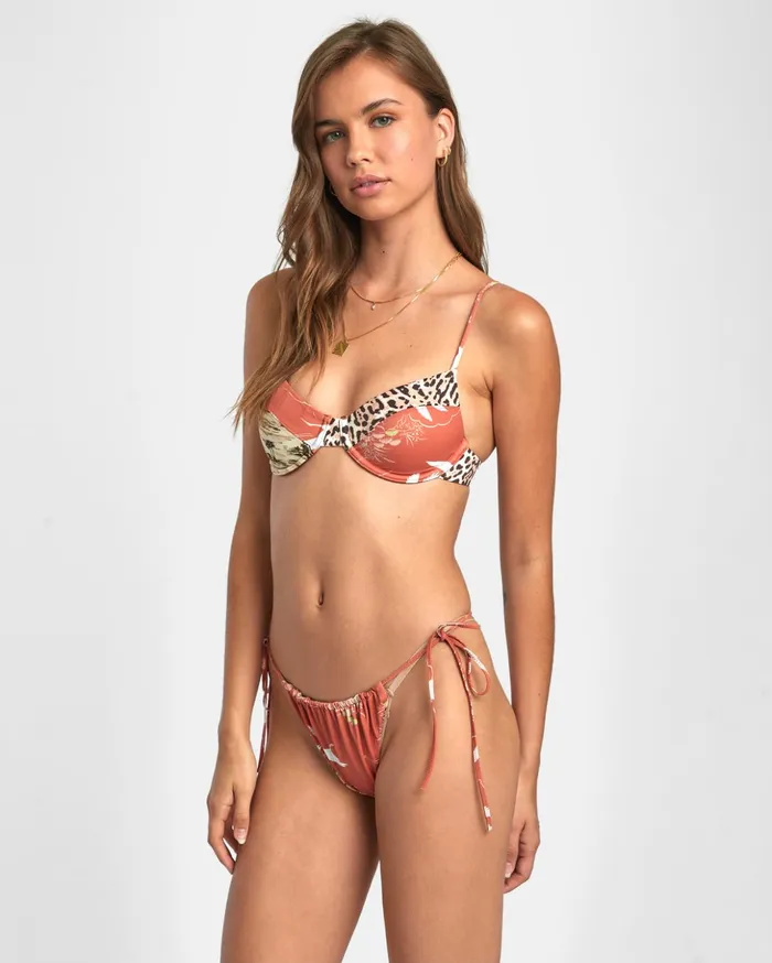 RVCA Bikini Tops Tossed Underwire Bikini Top Multi 8211 Women