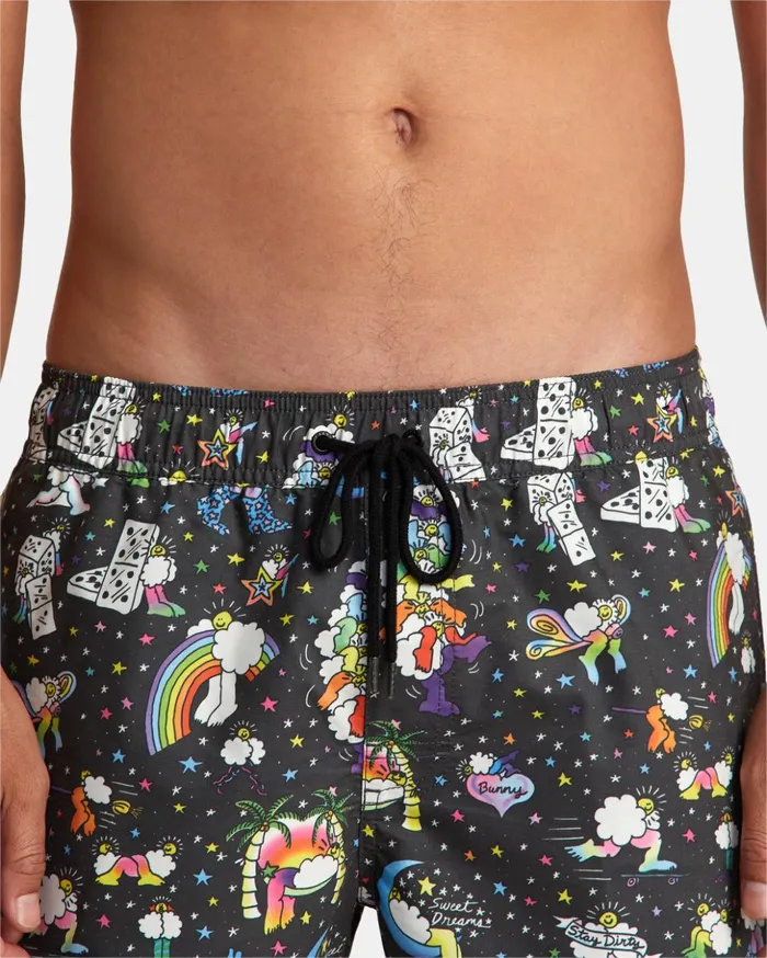 RVCA Boardshorts Jesse Lortz Elastic Boardshorts 17034 Rvca Black 8211 Men