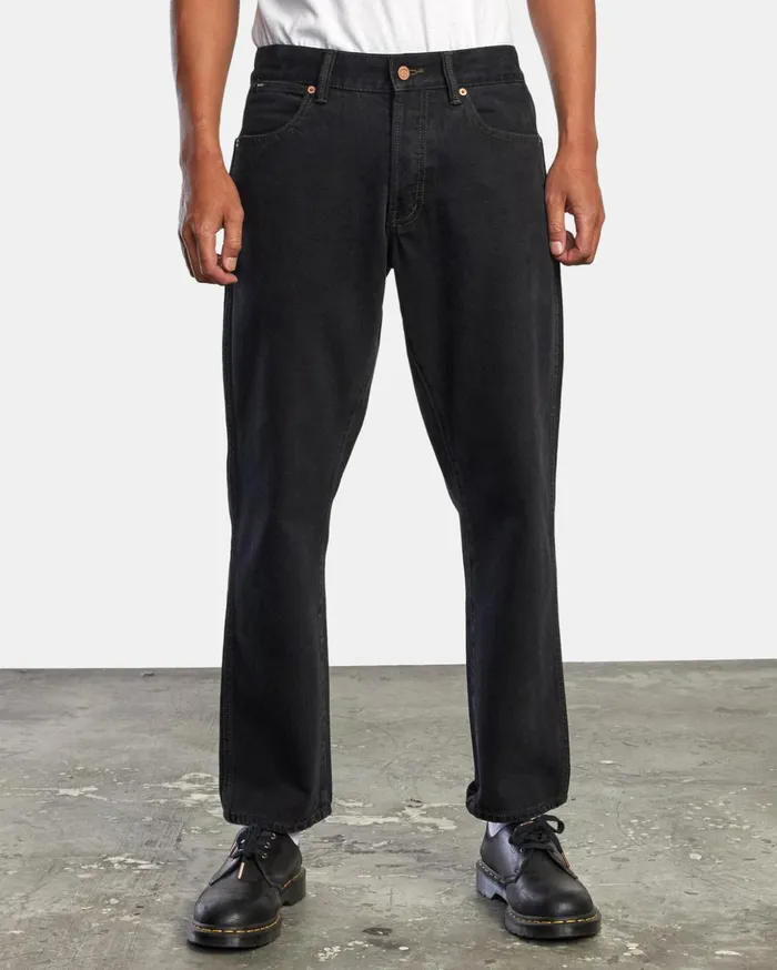 RVCA Denim New Dawn Straight Fit Denim Jeans Vintage Black 8211 Men