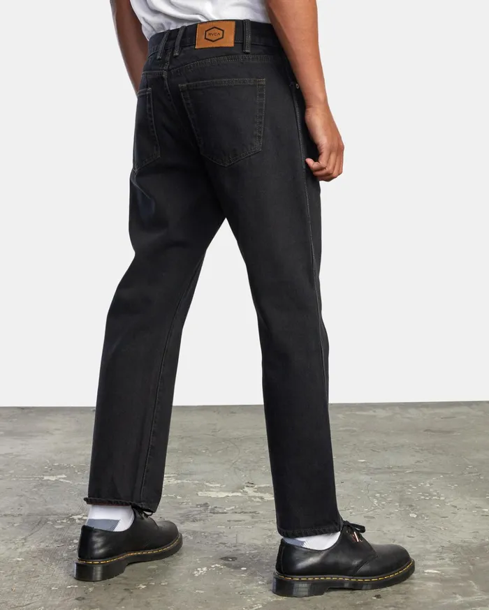 RVCA Denim New Dawn Straight Fit Denim Jeans Vintage Black 8211 Men