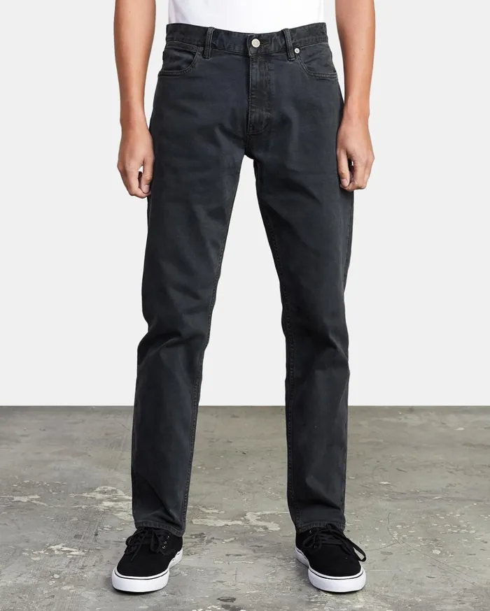RVCA Denim Weekend Straight Fit Jeans Black Overdye 8211 Men