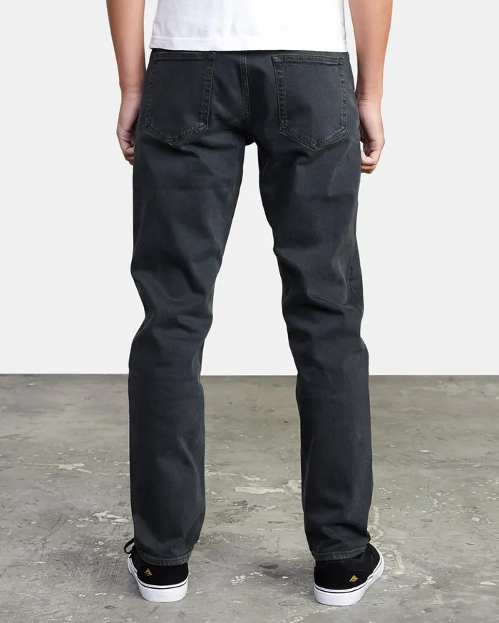 RVCA Denim Weekend Straight Fit Jeans Black Overdye 8211 Men