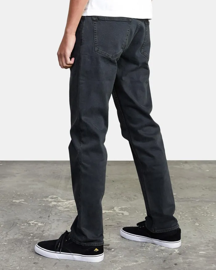 RVCA Denim Weekend Straight Fit Jeans Black Overdye 8211 Men
