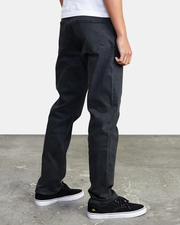 RVCA Denim Weekend Straight Fit Jeans Black Overdye 8211 Men