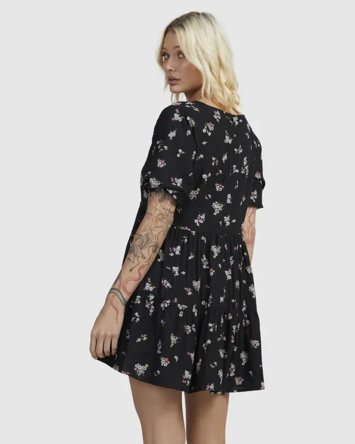 RVCA Dresses Rompers Sprinkle Vienna Mini Dress Rvca Black 8211 Women