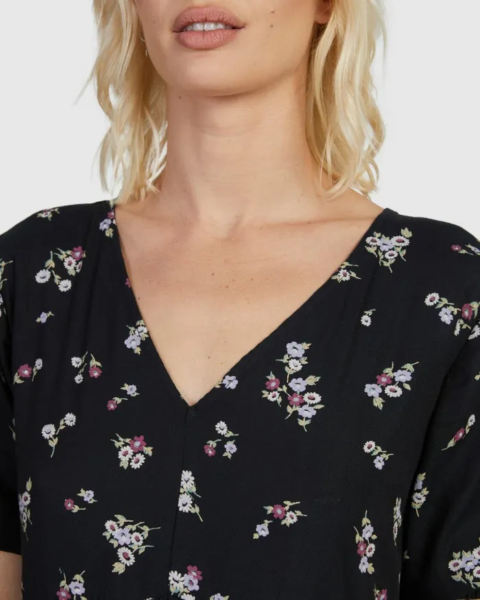 RVCA Dresses Rompers Sprinkle Vienna Mini Dress Rvca Black 8211 Women