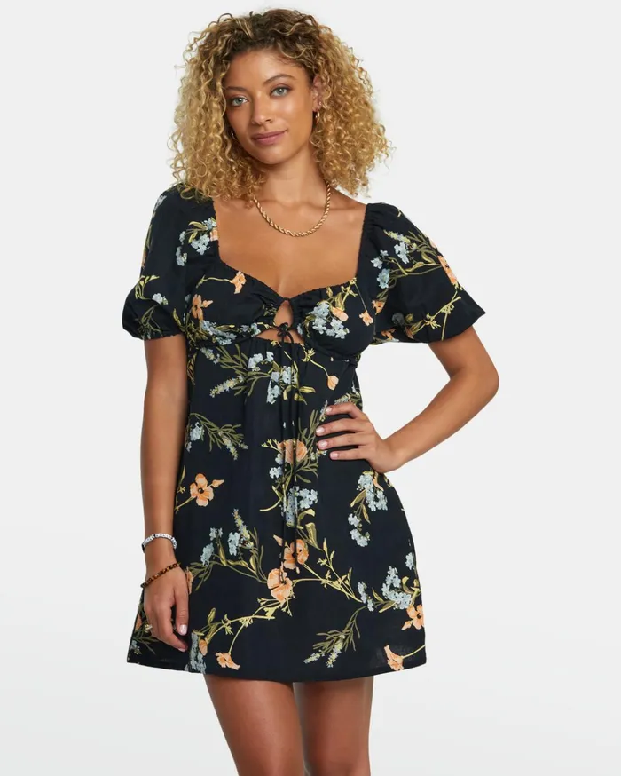 RVCA Dresses Rompers Sweet Talk Mini Dress Rvca Black 8211 Women