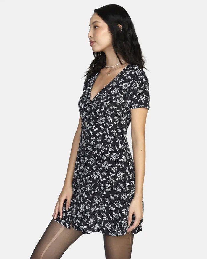RVCA Dresses Rompers Understated Mini Dress Black 8211 Women