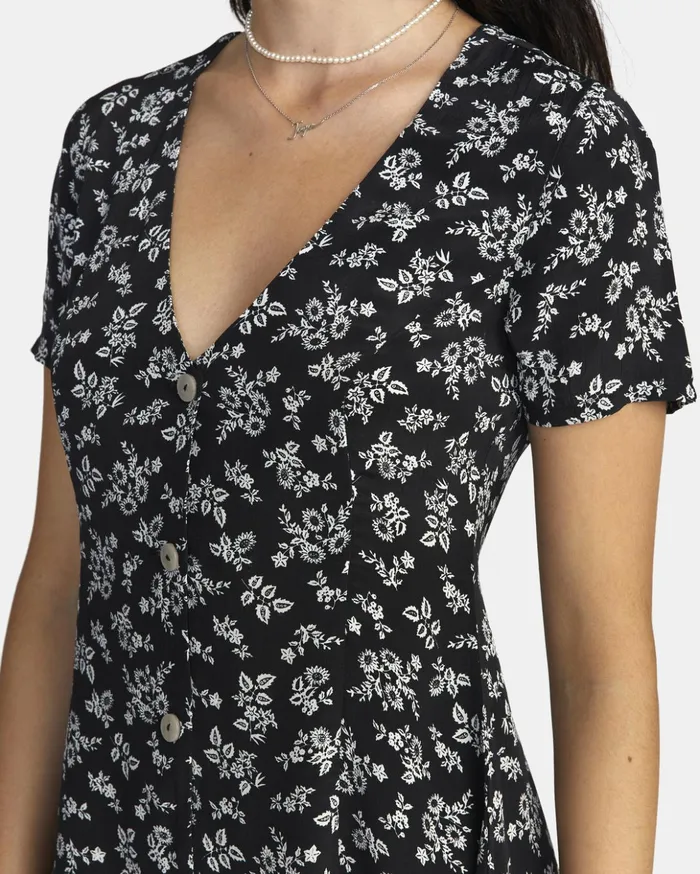 RVCA Dresses Rompers Understated Mini Dress Black 8211 Women