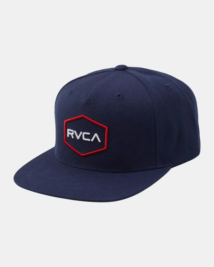 RVCA Hats Beanies Boy039s Commonwealth Snapback Hat Navy 8211 Boys