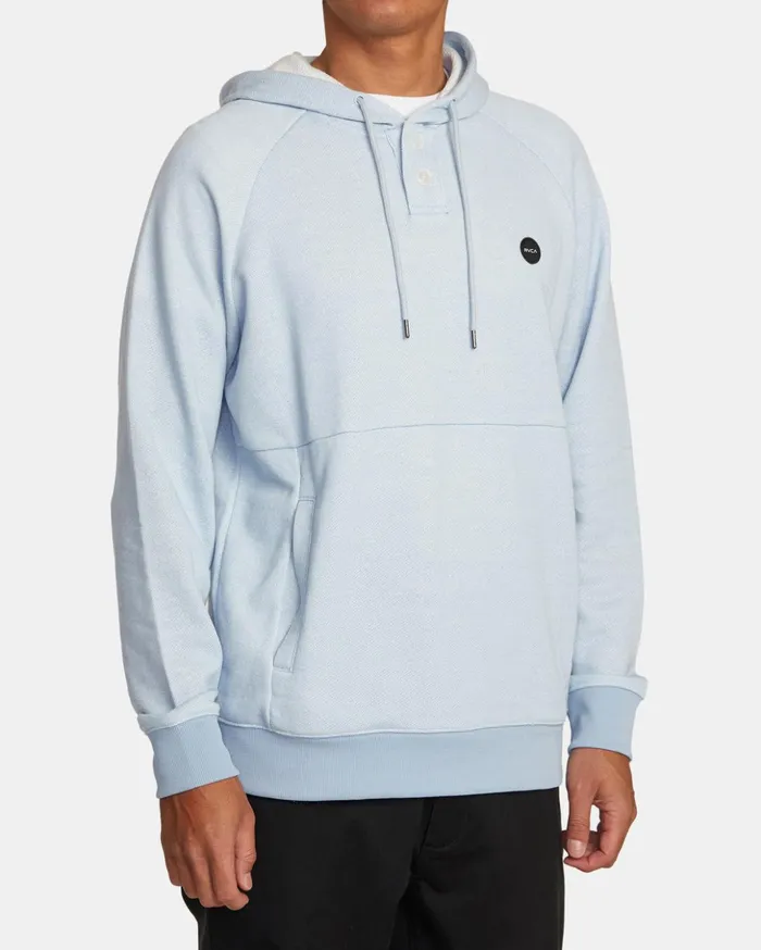 RVCA Hoodies Sweatshirts Port Hoodie Powder Blue 8211 Men