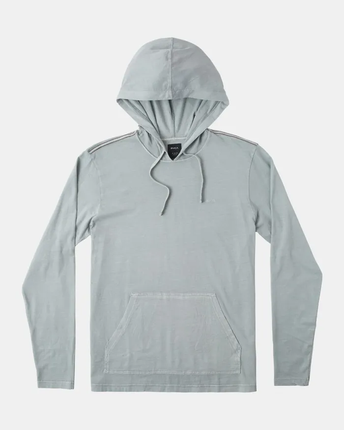 RVCA Hoodies Sweatshirts PTC Pigment Hooded Long Sleeve Tee Iron 8211 Men