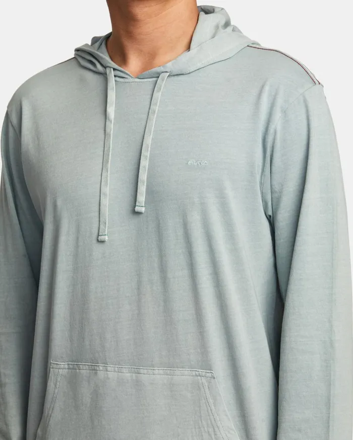 RVCA Hoodies Sweatshirts PTC Pigment Hooded Long Sleeve Tee Iron 8211 Men