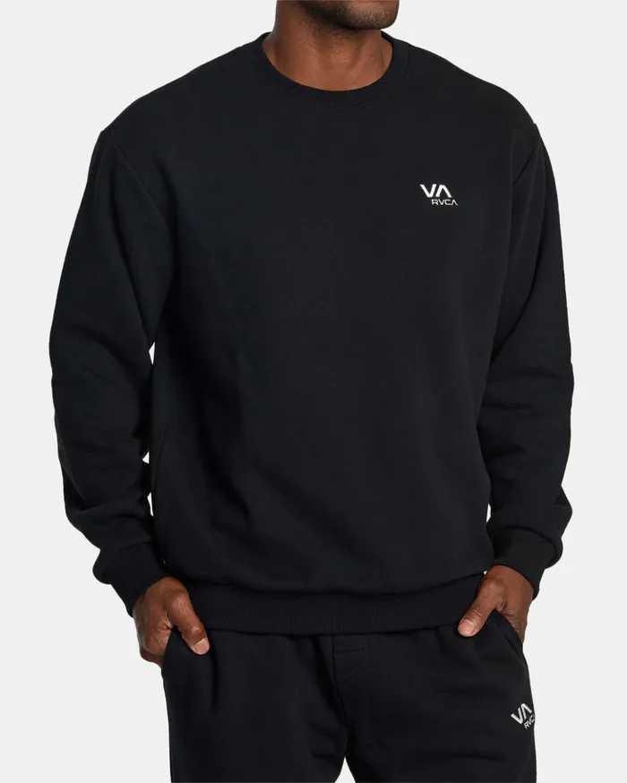RVCA Hoodies Sweatshirts VA Essential Sweatshirt Black 8211 Men