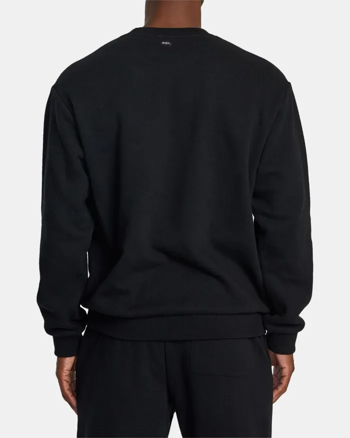 RVCA Hoodies Sweatshirts VA Essential Sweatshirt Black 8211 Men