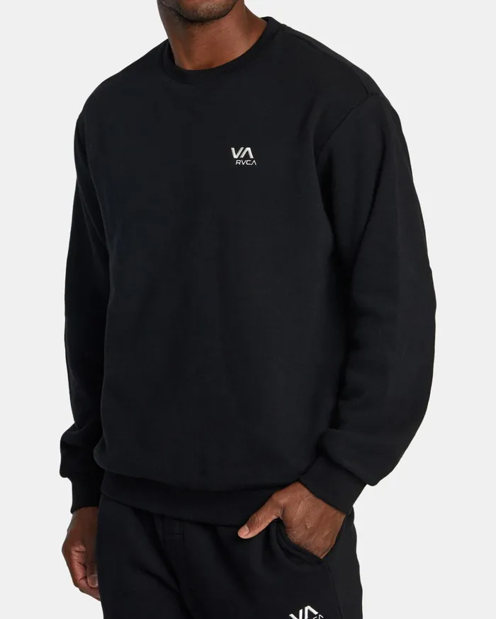 RVCA Hoodies Sweatshirts VA Essential Sweatshirt Black 8211 Men