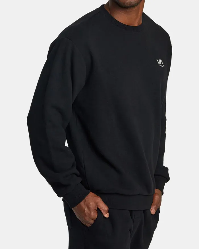 RVCA Hoodies Sweatshirts VA Essential Sweatshirt Black 8211 Men