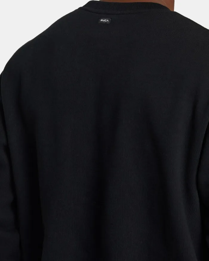 RVCA Hoodies Sweatshirts VA Essential Sweatshirt Black 8211 Men
