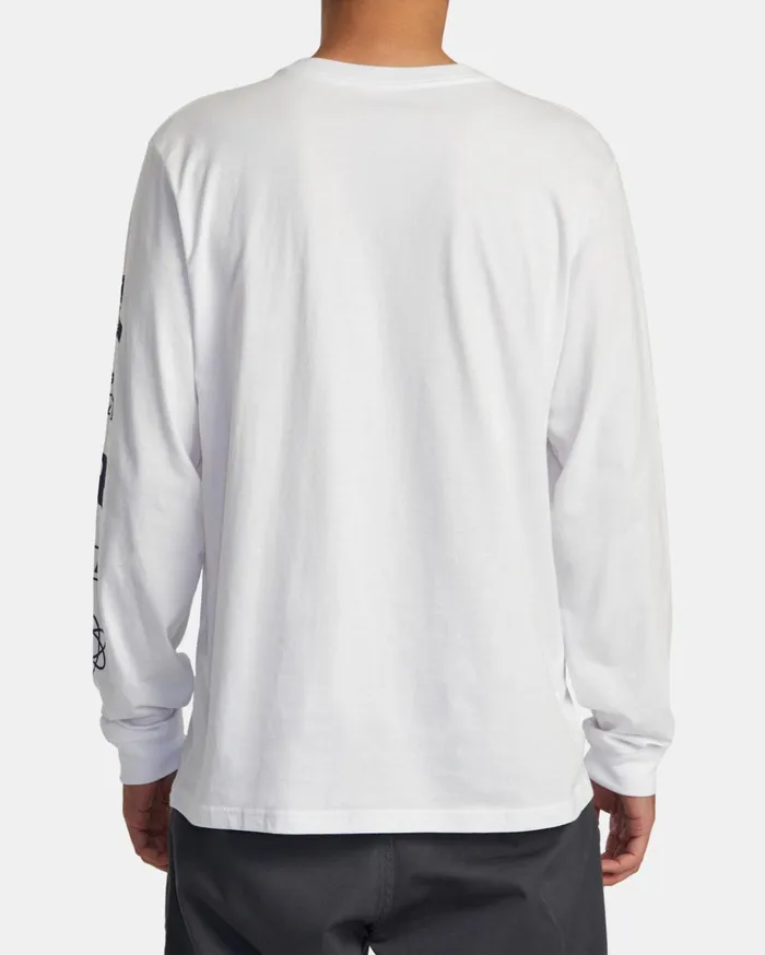 RVCA Long Sleeves Infografik Long Sleeve Tee White 8211 Men