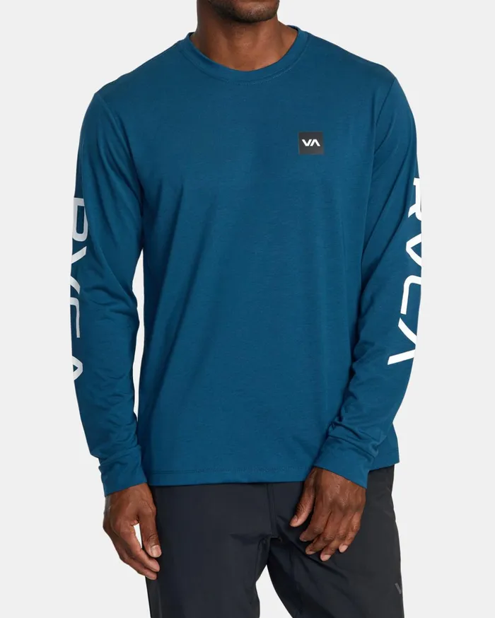RVCA Long Sleeves RVCA 2X Long Sleeve Tee Marine 8211 Men
