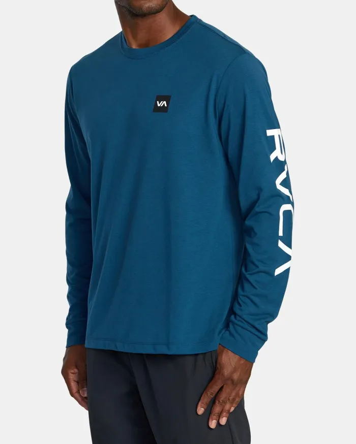 RVCA Long Sleeves RVCA 2X Long Sleeve Tee Marine 8211 Men