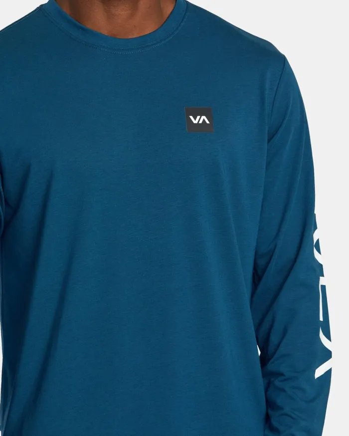 RVCA Long Sleeves RVCA 2X Long Sleeve Tee Marine 8211 Men