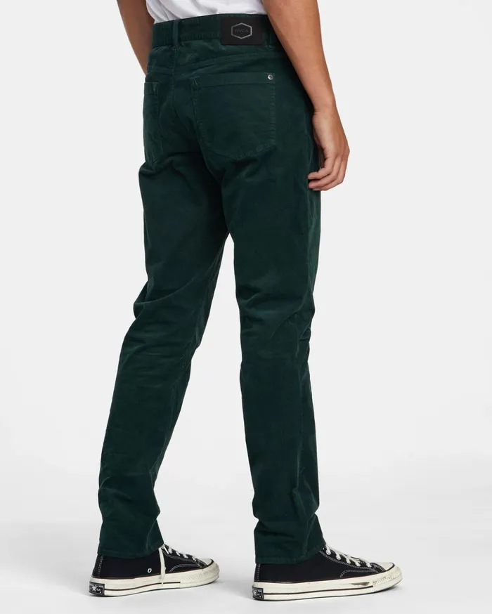 RVCA Pants Daggers Pigment Corduroy Pants Hunter Green 8211 Men