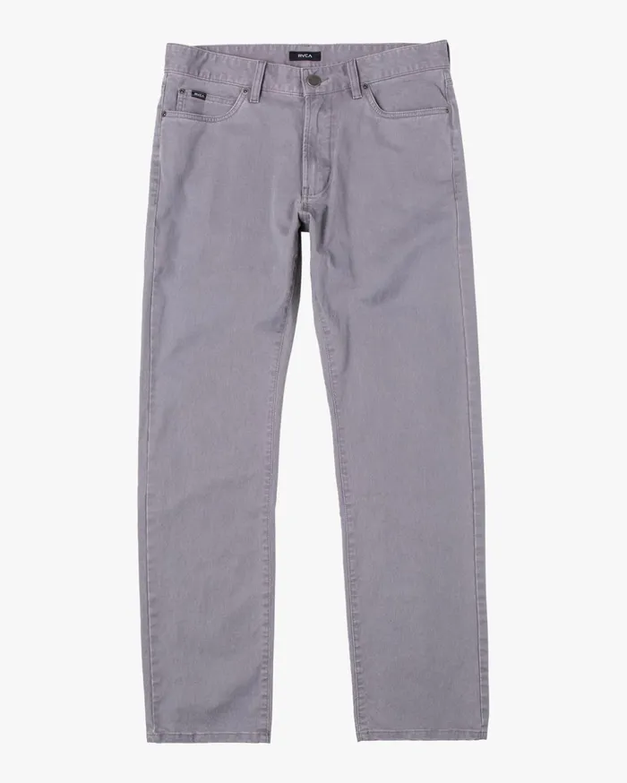 RVCA Pants Daggers Twill Slim Fit Pants Smoke 8211 Men