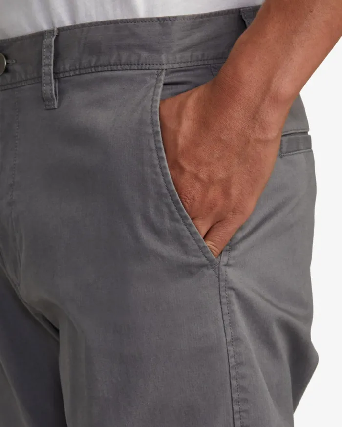 RVCA Pants Daggers Twill Slim Fit Pants Smoke 8211 Men