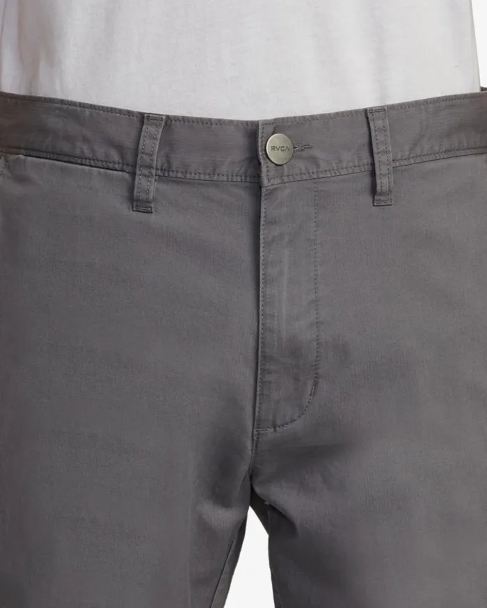 RVCA Pants Daggers Twill Slim Fit Pants Smoke 8211 Men