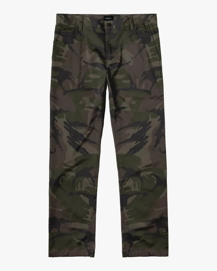 RVCA Pants The Weekend Stretch Pants Woodland Camo 8211 Men
