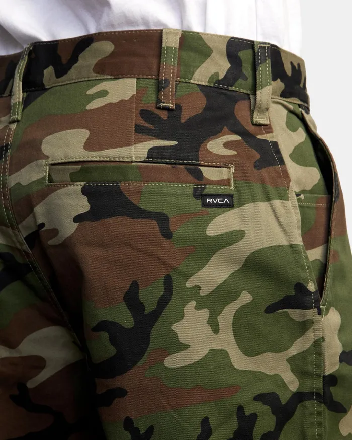 RVCA Pants The Weekend Stretch Pants Woodland Camo 8211 Men