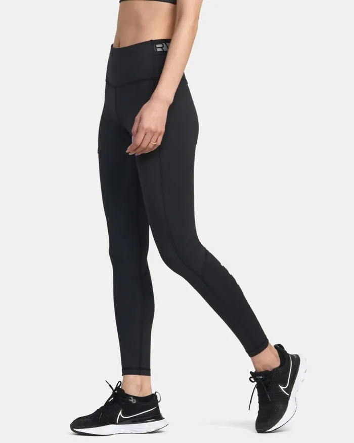 RVCA Pants VA Sport Compression Tights Black 8211 Women
