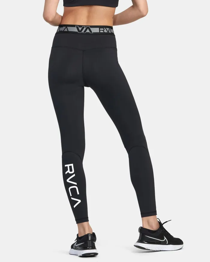 RVCA Pants VA Sport Compression Tights Black 8211 Women