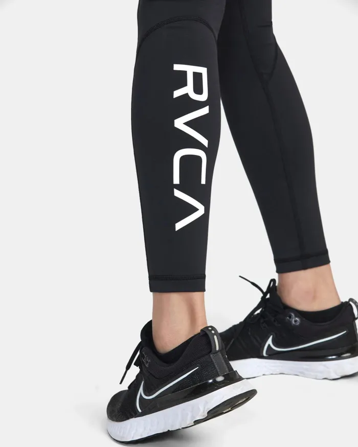 RVCA Pants VA Sport Compression Tights Black 8211 Women