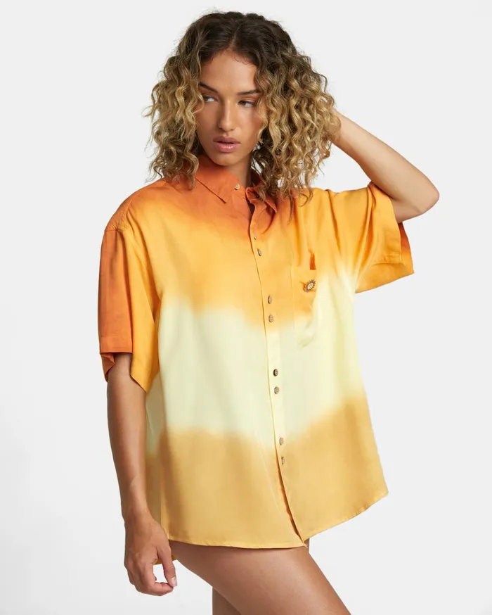 RVCA Shirts Flannels Rose Machado Swami Short Sleeve Shirt Lemon Meringue 8211 MenWomen RVCA Shirts Flannels Rose Machado Swami Short Sleeve Shirt Lemon Meringue 8211 MenWomen