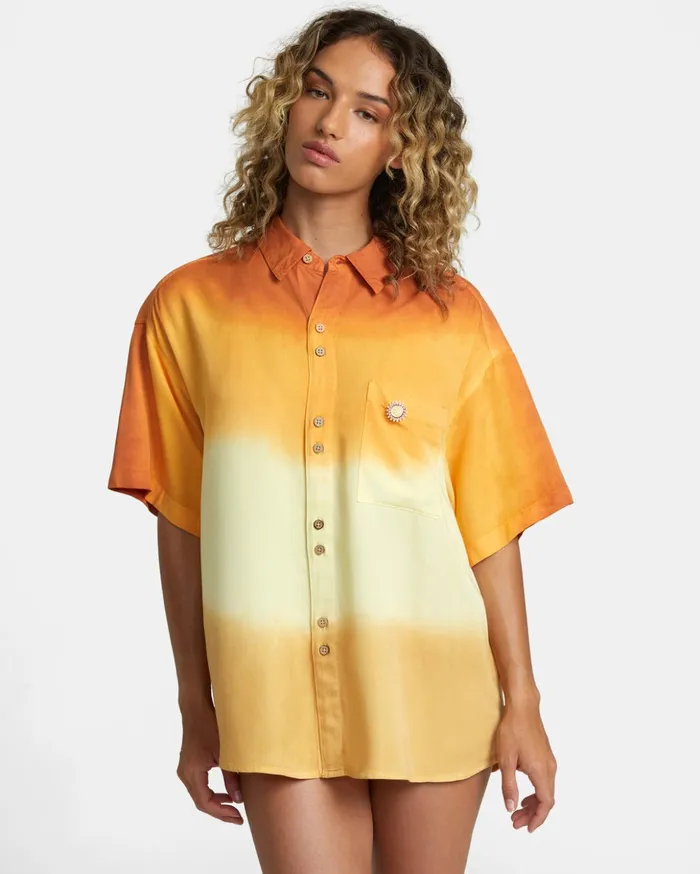 RVCA Shirts Flannels Rose Machado Swami Short Sleeve Shirt Lemon Meringue 8211 MenWomen RVCA Shirts Flannels Rose Machado Swami Short Sleeve Shirt Lemon Meringue 8211 MenWomen