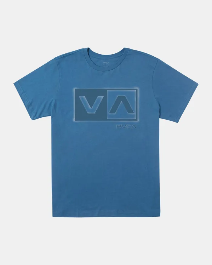 RVCA Short Sleeves Balance Box TShirt Cool Blue 8211 Men