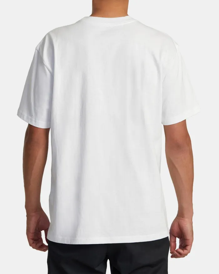 RVCA Short Sleeves No Comply Tee White 8211 Men