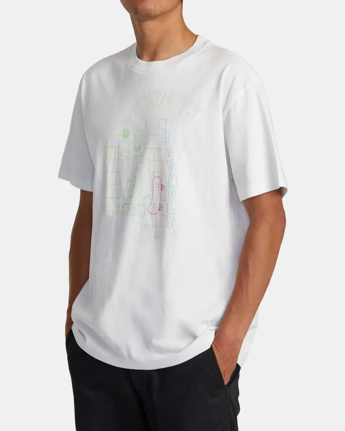 RVCA Short Sleeves No Comply Tee White 8211 Men