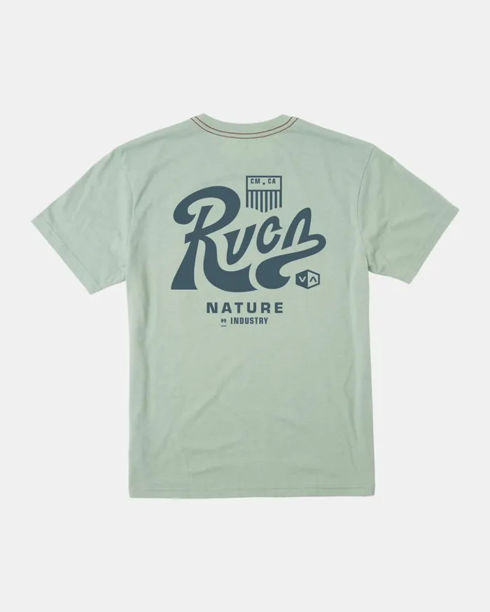 RVCA Short Sleeves Tactix Tee Green Haze 8211 Men